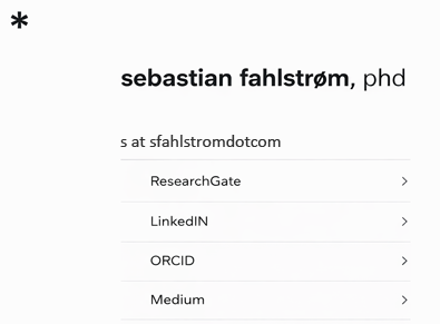 sebastian fahlstrøm, phd